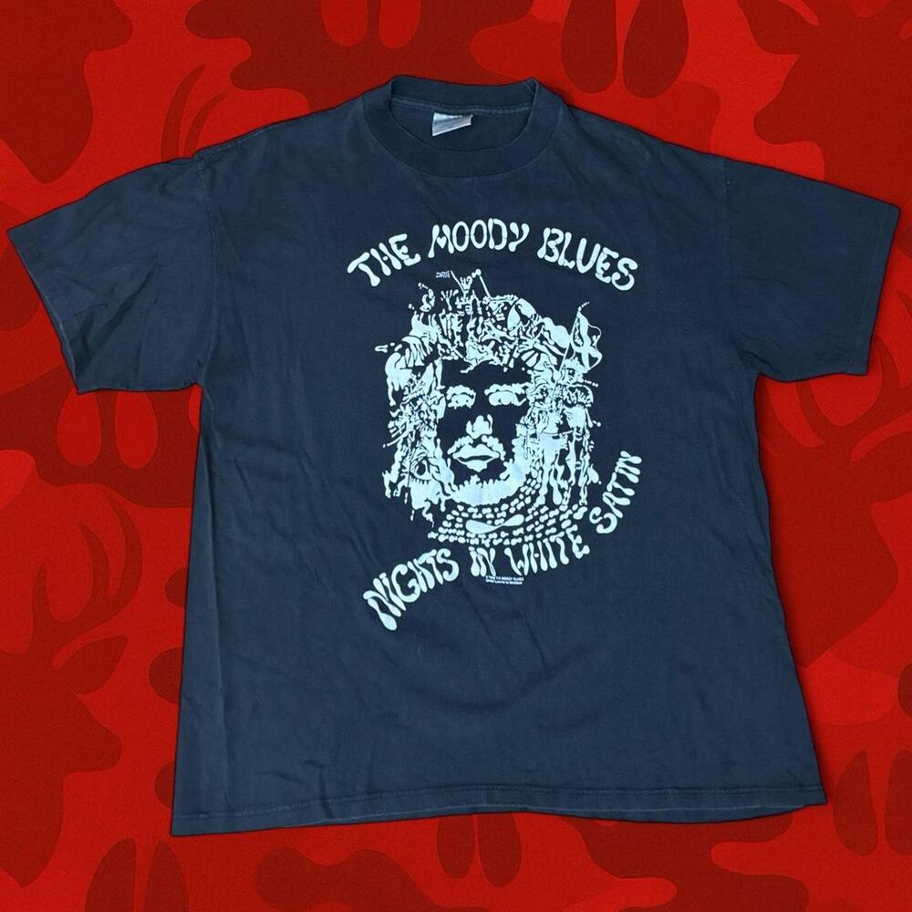 Vintage 1992 The Moody Blues Nights In White Satin Brockum Tour Shirt Size XL
